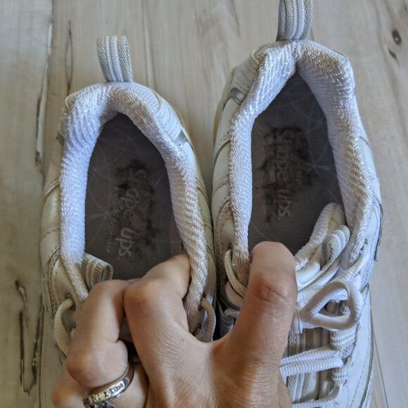 Skechers Women’s Shoes Shape-ups Authentic‎ White C - Picture 6 of 7